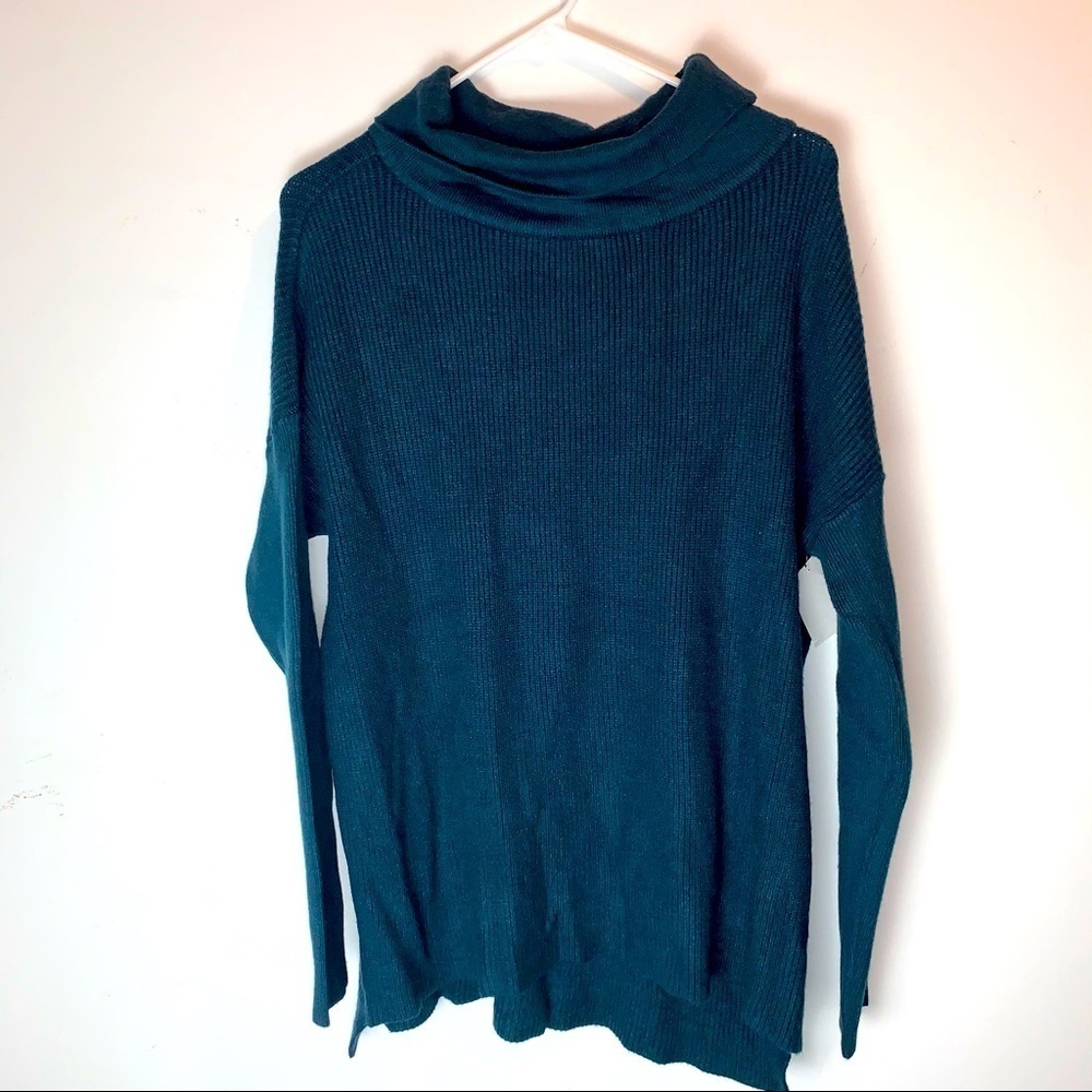 Devotion by Cyrus Cowlneck Ribbed Tunic Sweater